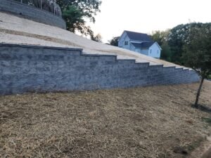 large retention wall