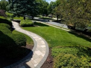 outdoor walkway paver sidewalk